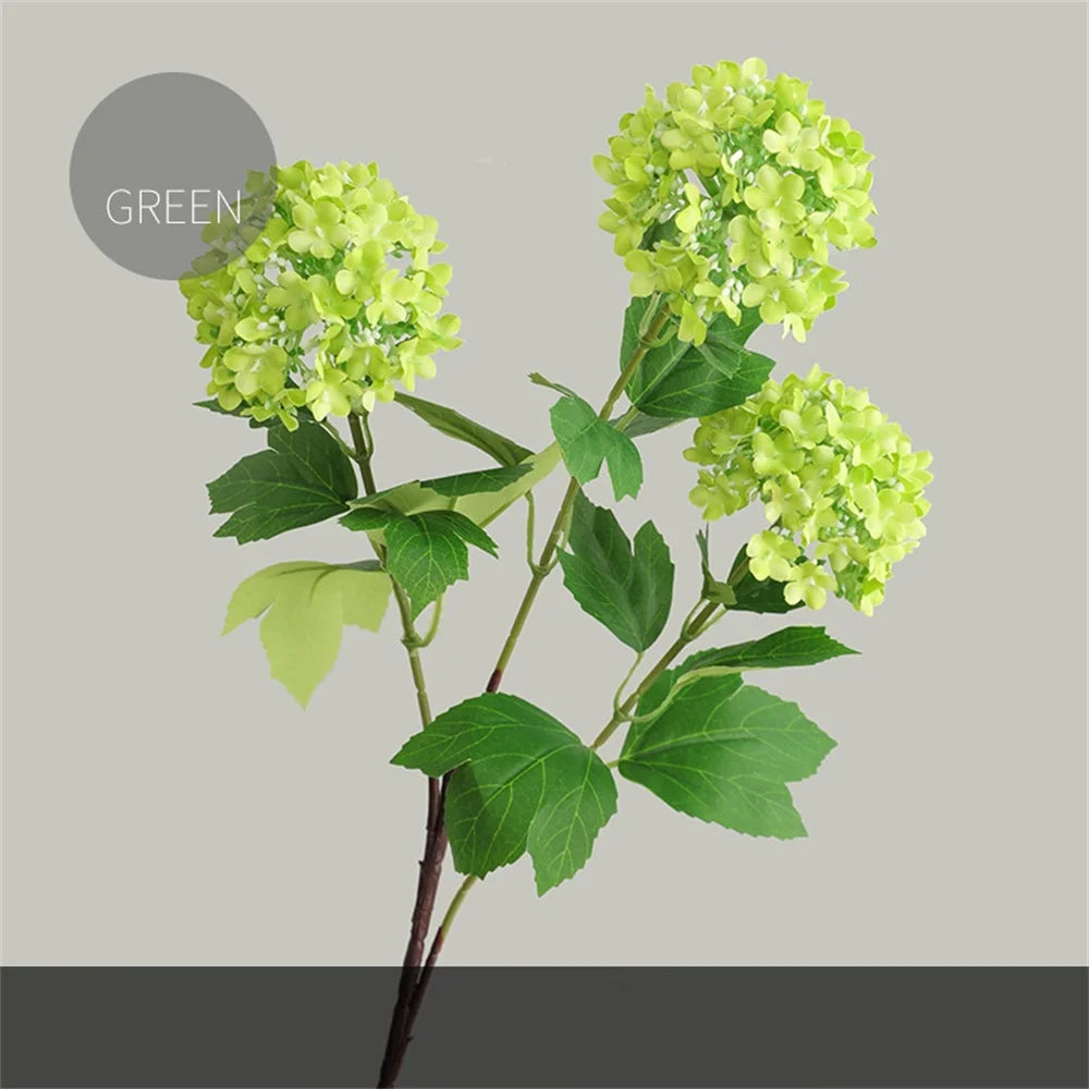 Artificial silk hydrangea bouquet for wedding decoration