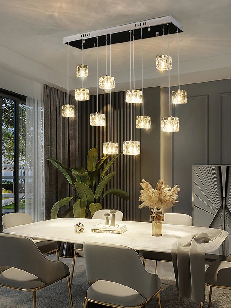 Modern crystal chandelier for elegant indoor lighting