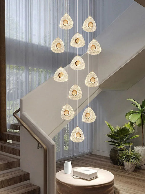 Acrylic designer pendant light for modern interiors and lofts - vue 3 sur 20
