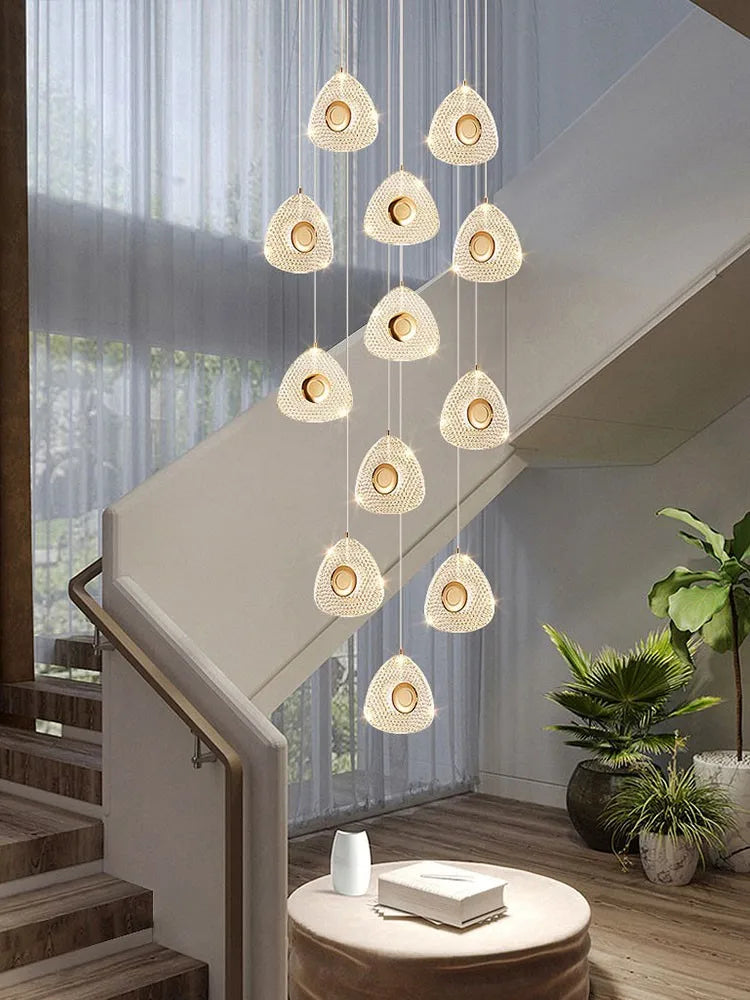 Acrylic designer pendant light for modern interiors and lofts - vue 3 sur 20
