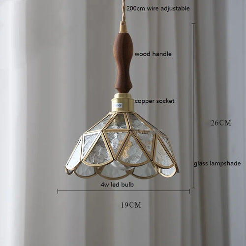 iwhd modern glass copper butterfly LED hand lamp - vue 11 sur 28