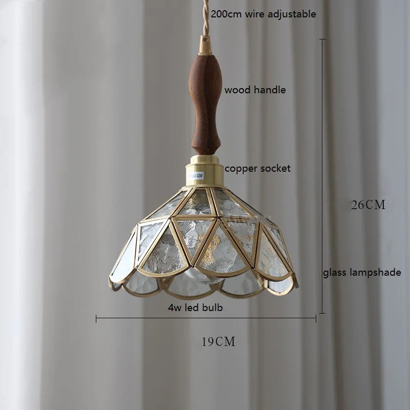 iwhd modern glass copper butterfly LED hand lamp - vue 11 sur 28