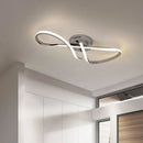 Modern gold chrome LED ceiling light for indoor use