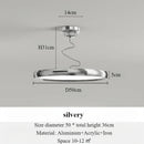 Modern minimalist Nordic aluminium chandelier with LED lights