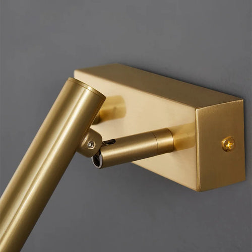Copper wall lights with rotary switch - vue 7 sur 8
