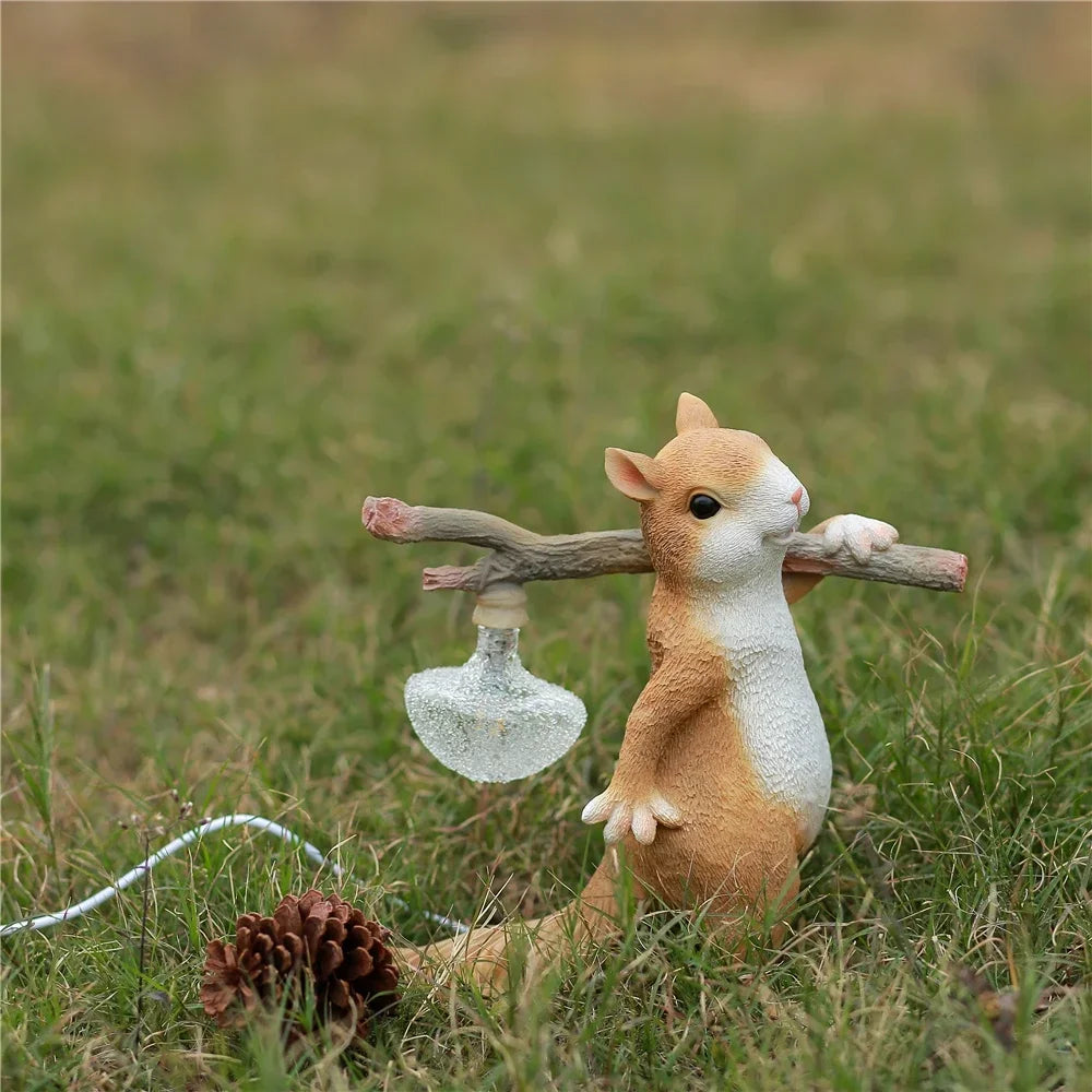Smart squirrel bedside lamp mini decorative night light for children