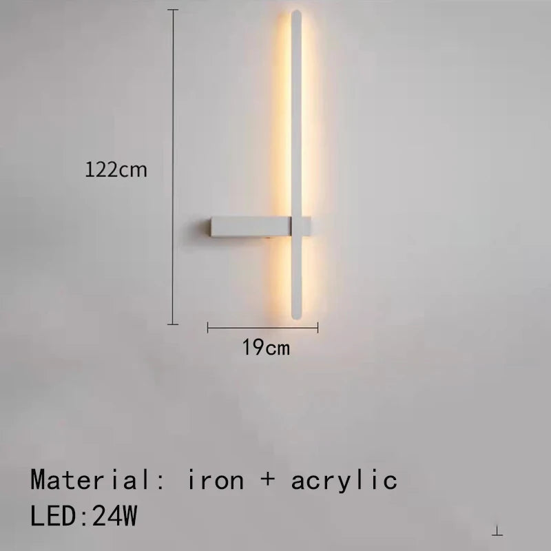 Minimalist artistic design LED wall light - vue 9 sur 15
