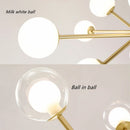 Nordic glass chandelier magic bean designer home decor