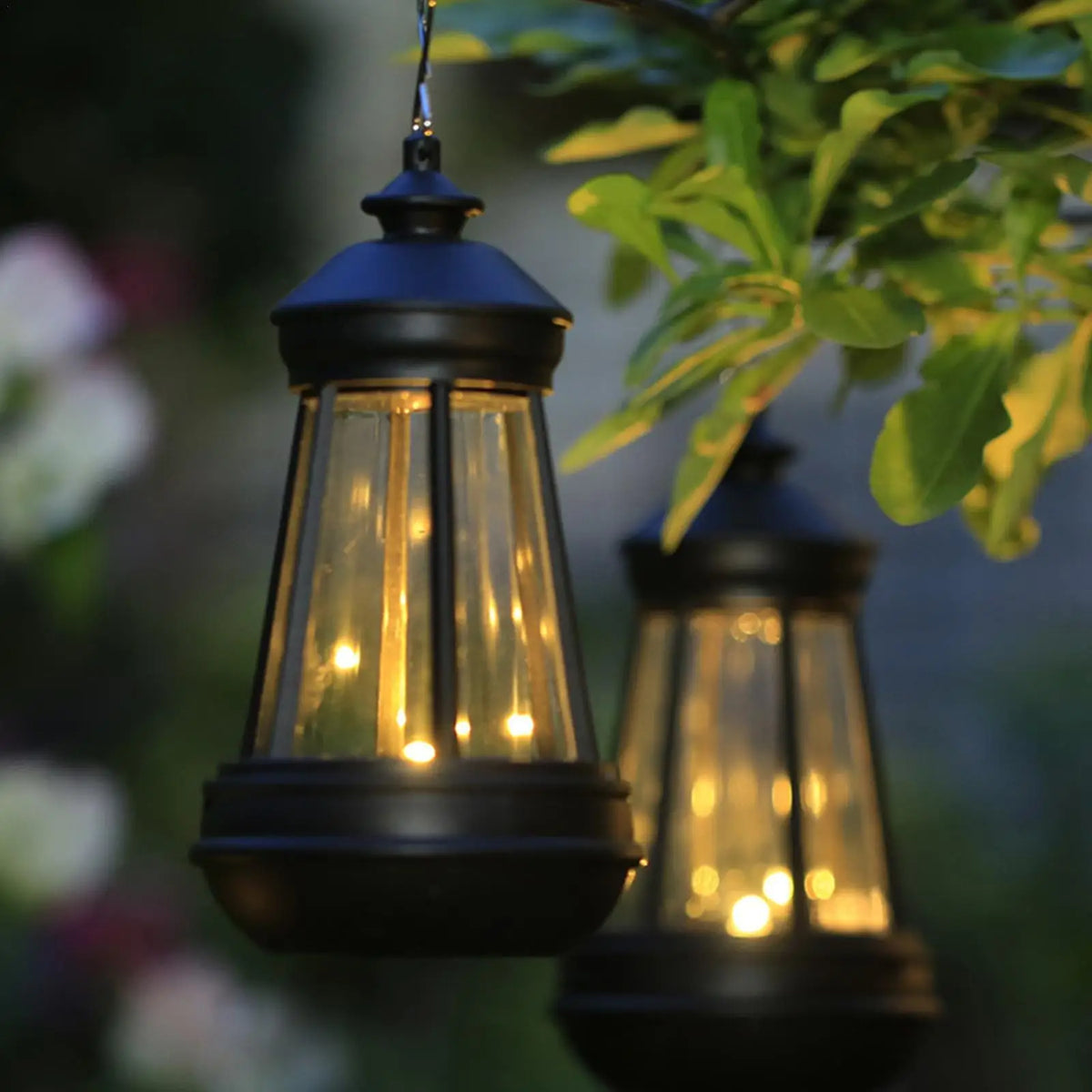 Waterproof retro solar lamp for garden, balcony, camping and outdoor decoration