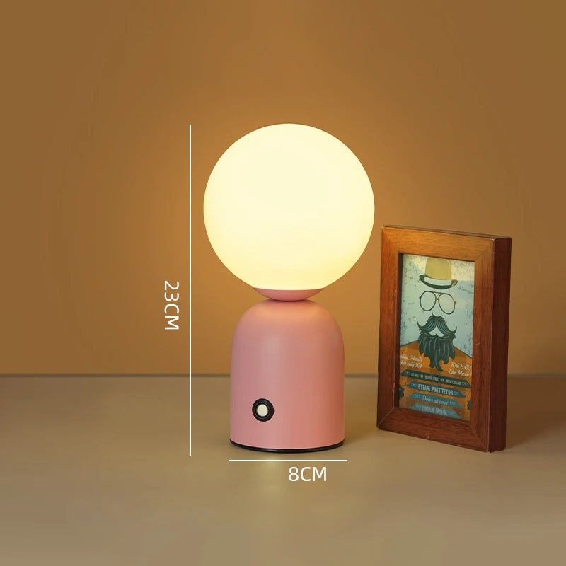 Rechargeable LED desk lamp for indoor decorative lighting