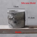 Retro silicone mould for cement flower pot