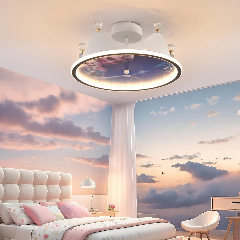 Princess Elsa eye protection children's ceiling light