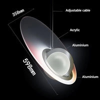 Nordic space satellite pendant light