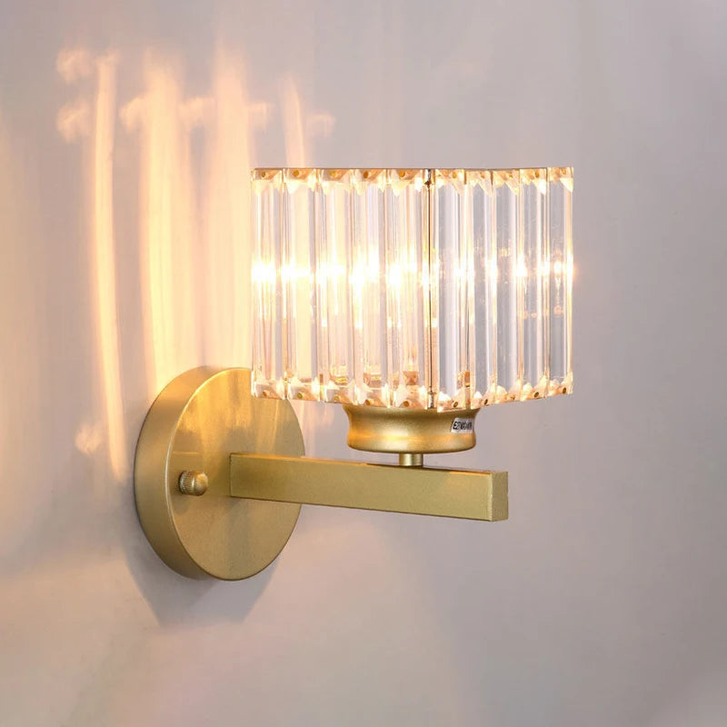 Elegant nordic design modern glass wall light for interior decor