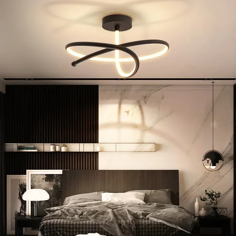 Modern LED chandelier for luxury interior decoration - vue 4 sur 12