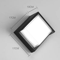 Round and square outdoor wall light for all spaces