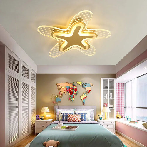 LED star ceiling light for decoration and interior lighting - vue 2 sur 12