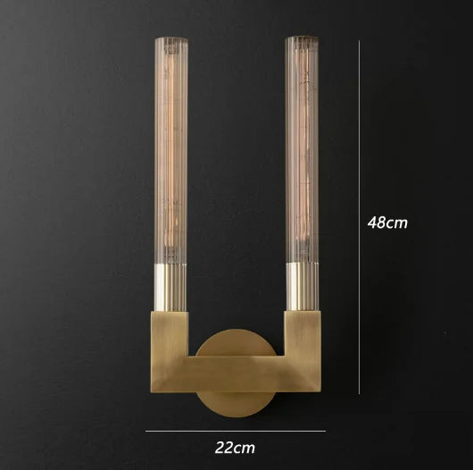 Retro clear glass wall light for interior decoration - vue 11 sur 12