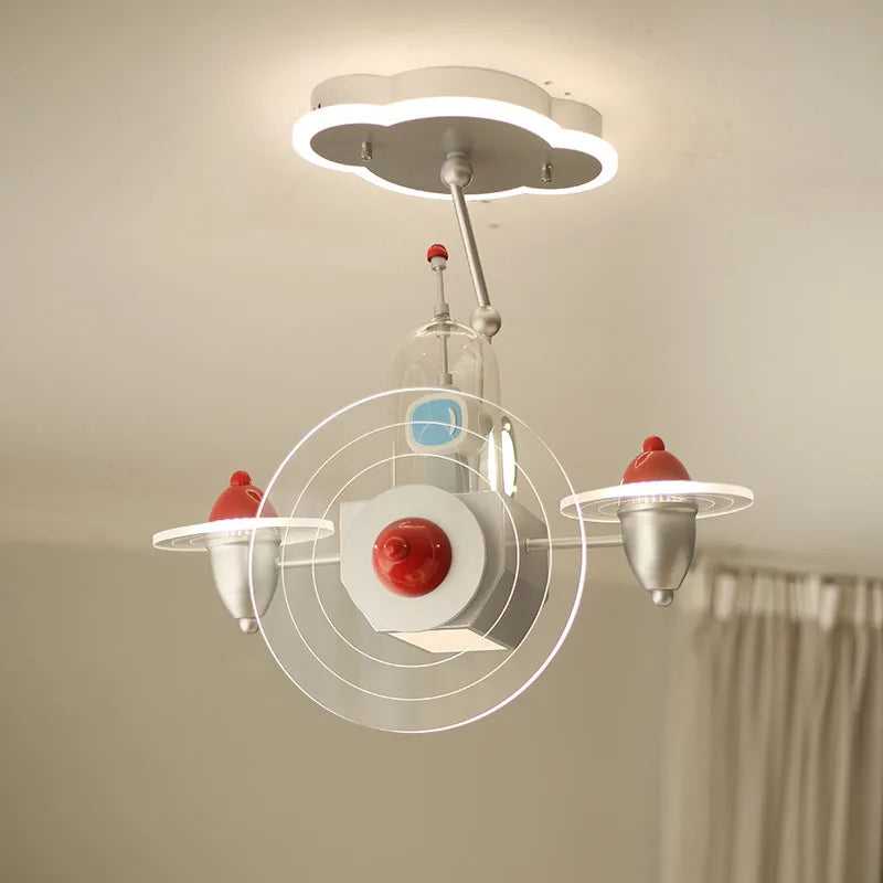 Modern airplane-shaped decorative children’s ceiling light