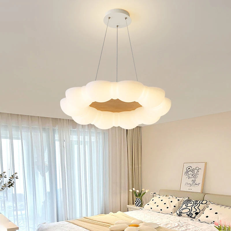 Personalised simple nordic LED chandelier for children - vue 3 sur 8