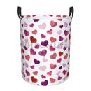 foldable love hearts laundry basket for storage