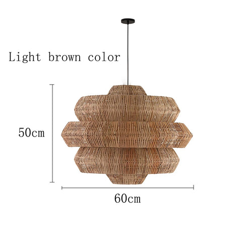 Creative bohemian rattan lamps - vue 13 sur 14