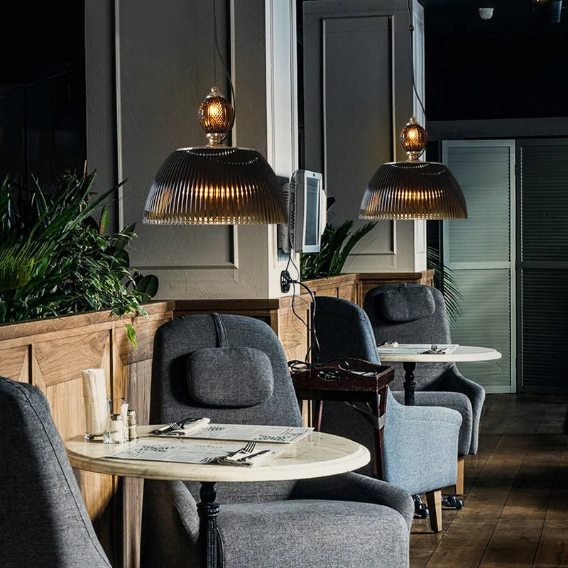 Nordic creative glass pendant light for restaurants and modern bedrooms