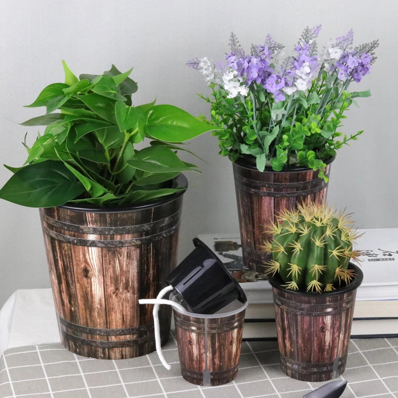 retro resin flower pot for hydroponics