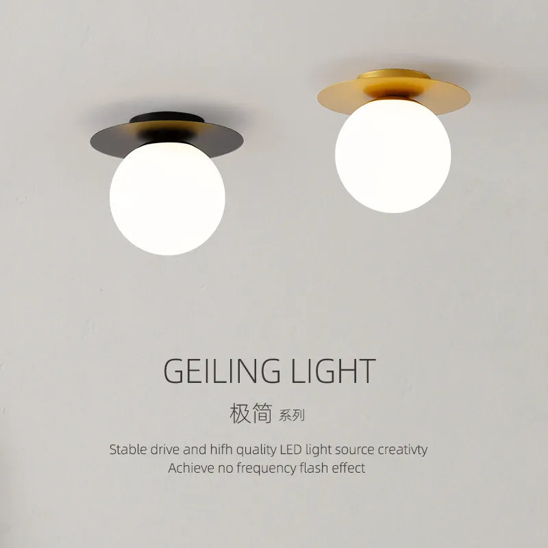 Modern LED ceiling light for balcony lighting