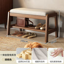 solid wood shoe bench for practical storage
