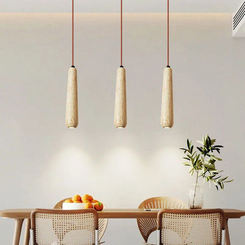 Contemporary natural stone pendant light for modern interiors - vue 2 sur 11