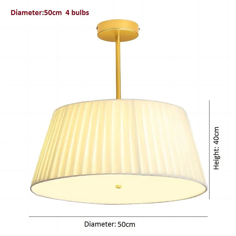 Japanese style fabric ceiling light for elegant lighting - vue 11 sur 11
