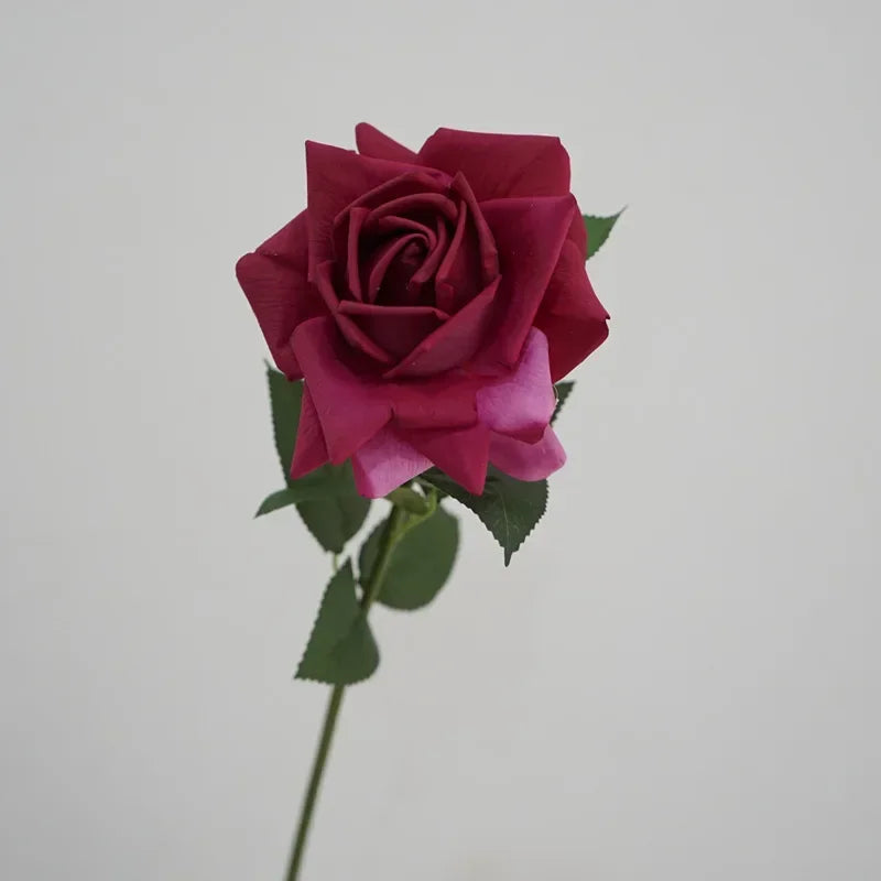 Artificial latex rose branch for decoration and gifts
