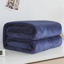Soft warm coral fleece flannel throw for sofa and bedroom