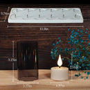 set of 6 or 12 rechargeable LED candles with timer and flashing