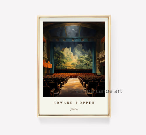 classic art library edward hopper modern posters wall decor