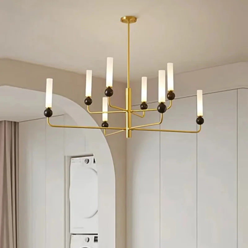 Creative marble ball acrylic pendant light for restaurant