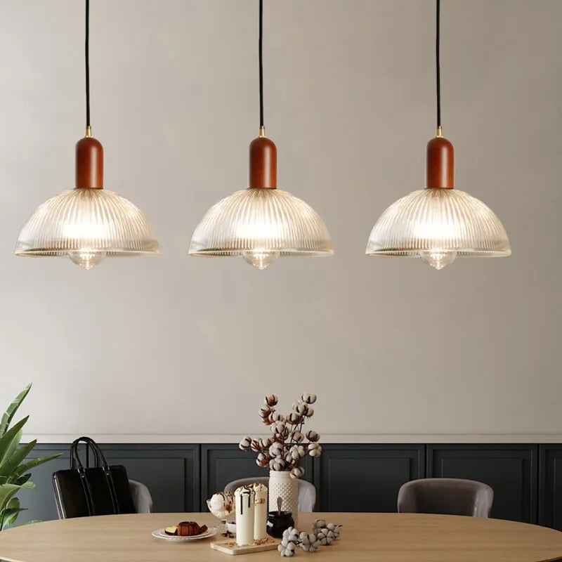 Japanese-style glass pendant light for vintage interiors