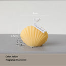 decorative natural soy wax seashell scented candles