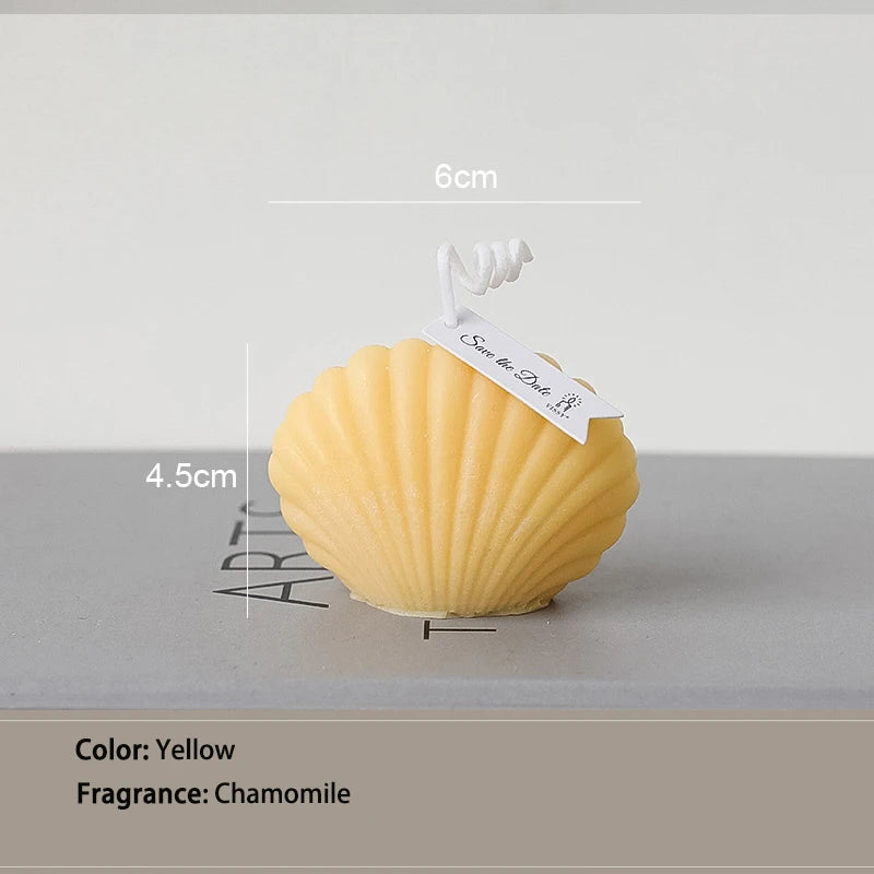 decorative natural soy wax seashell scented candles - vue 11 sur 12