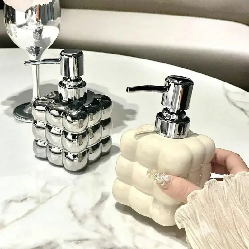 ceramic liquid soap dispenser for bathroom