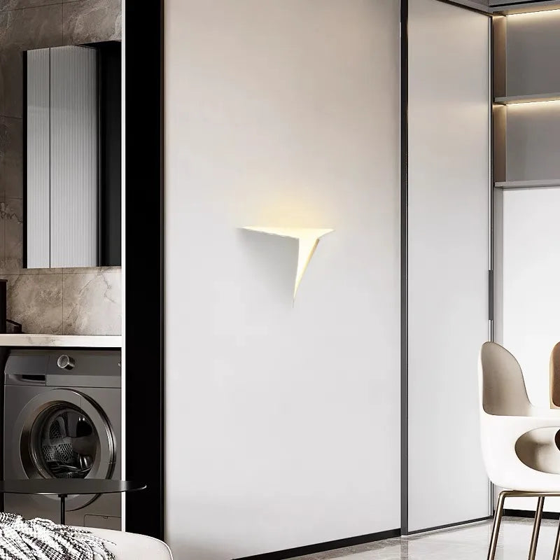 Creative gypsum LED wall light for hotel and hallway - vue 3 sur 6