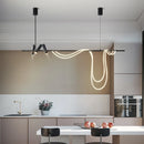 Modern long minimalist led pendant light for interiors