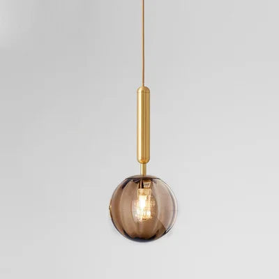 Modern glass pendant light for elegant interior decor - vue 15 sur 24