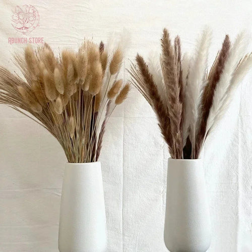 Set of 100 pampas grass bouquets for boho wedding decoration - vue 4 sur 13