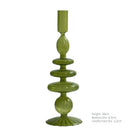 Glass taper candle holders for wedding table decoration