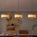 Retro woven rattan chandelier for interior decoration