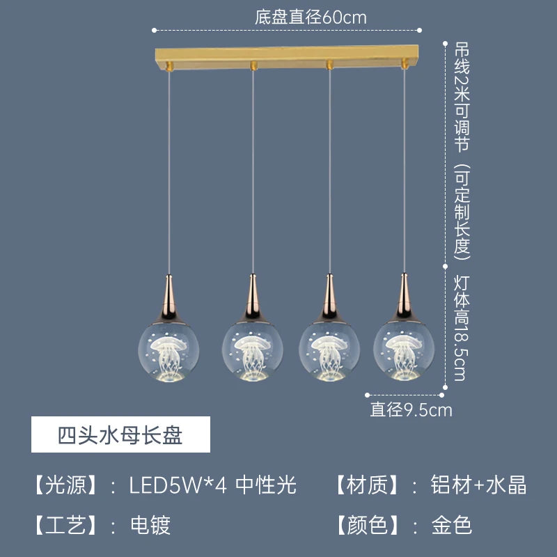 Modern crystal chandelier for animal-inspired home decor - vue 7 sur 13