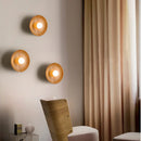 Simple nordic solid wood LED wall light