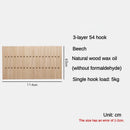 wooden wall coat rack for clothes and keys